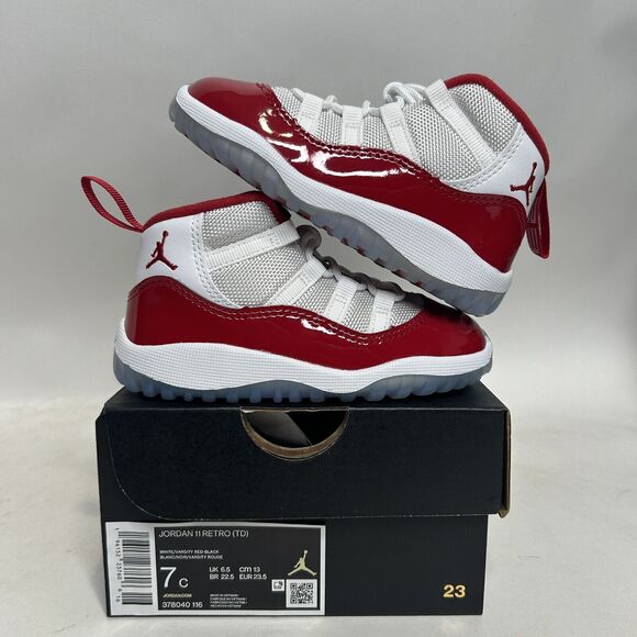 Cherry Red Jordan 11 Latest Nike Air Jordan 11 Retro TD “Cherry
